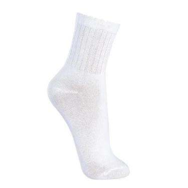 Imagem de Meia Esportiva Lupo 3290-009 Cano Longo Algodão Anatômica, Branco, 45-