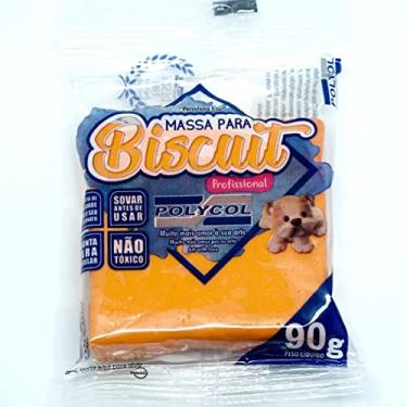 Imagem de Massa Para Biscuit, Polycol, 90 Gramas, Laranja