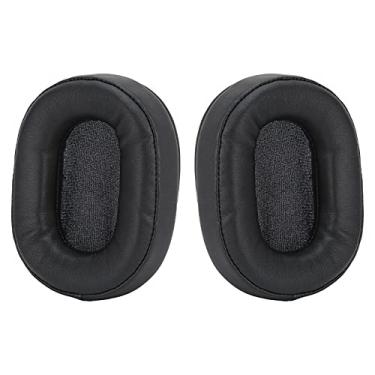 Imagem de Almofada auricular, almofadas auriculares flexíveis duráveis ​​de alta elasticidade para fones de ouvido ATH ‑ MSR7 M50X M20 M40 M40X(Preto)
