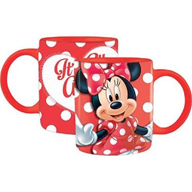 Imagem de Caneca de café Big Heart Minnie, vermelha