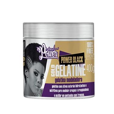 Imagem de Gelatina Modeladora Black Gold Gelatine Soul Power - Facilita Finalizações e Penteados em Cabelos Crespos - 400g