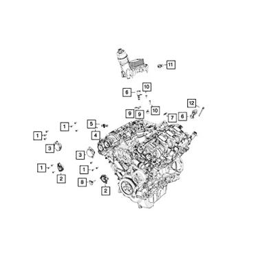 Imagem de Mopar 6816 6540AA, sensor de batida de ignição (detonação)