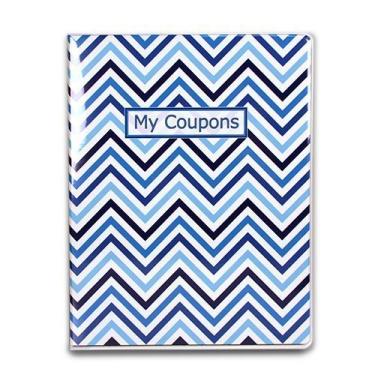 Imagem de Ultra Pro - Portfólio organizador de cupons com 4 bolsos - Chevron Blue