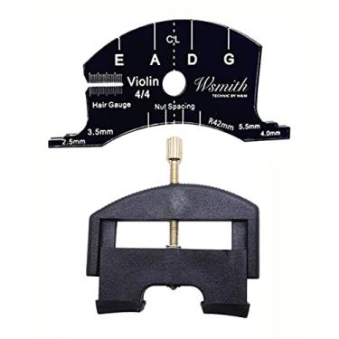 Imagem de Jiayouy Modelo de ponte e levantador de cordas para violino para reparo e fabricação de violino Luthier 2 peças