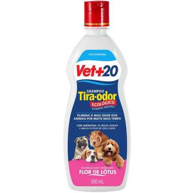 Imagem de Shampoo Vet+20 Tira Odor Flor de Lótus - 500 mL