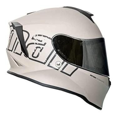 Imagem de Capacete Moto Feminino Mormaii M1 Titanium Fosco + Narigueira Numero 61
