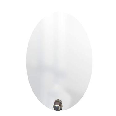 Imagem de Espelho Decorativo Oval Com Gancho Alumínio Cromado 60 X 40 Cm