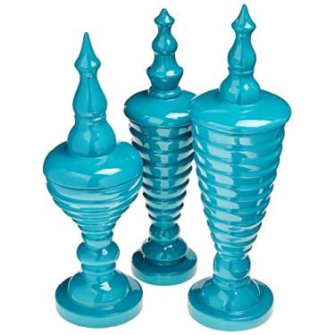 Imagem de Trio De Potes Imperial G, M E P Ceramicas Pegorin Turquesa