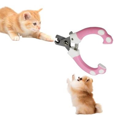 Imagem de Alicate para Cortar unha Cães e Gatos com Mola Inox (Rosa)