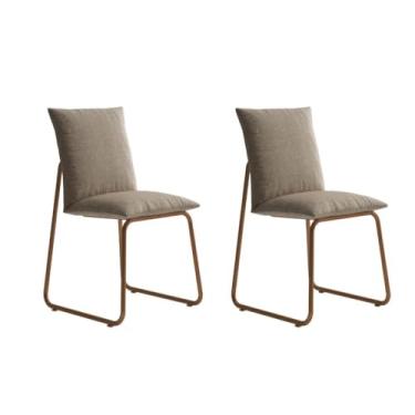 Imagem de Conjunto 2 Cadeiras de Jantar Soft 1750 Carraro Areia Rose