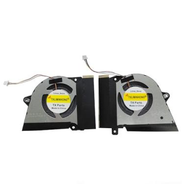 Imagem de TXLIMINHONG Novo ventilador de resfriamento compatível CPU e GPU para ASUS ROG Zephyrus G14 GA401 GA401I GA401IV GA401IU FMBB FMBC DFSCK22105182H DFSCK22115181H 13NR03F0AP01 13NR03F0AP0AP0AP00000000000 301 Lats op Fan