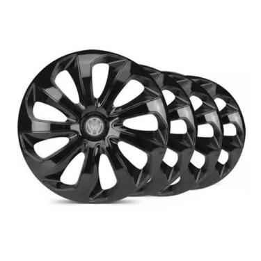 Imagem de Jogo Calota Velox Pto Aro 13 Para Saveiro 1999 2000 2001 - Elitte Moto