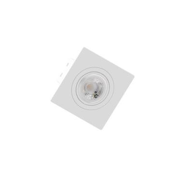 Imagem de Embutido MiniDicroica Quadrado Face Plana Direcional Branco GU10 - Sav