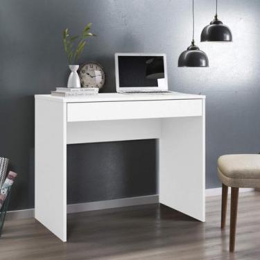 Imagem de Escrivaninha 1 Gaveta FaciLity Branca 90 cm - Demobile, Branco