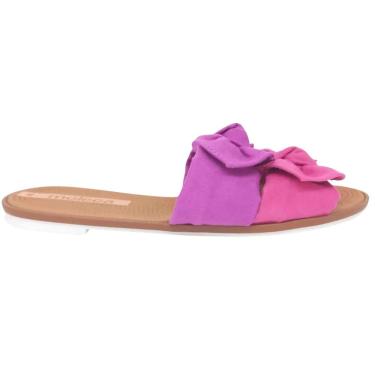 Imagem de Chinelo Moleca Rasteiro Duas Tiras Feminino Roxo Rosa