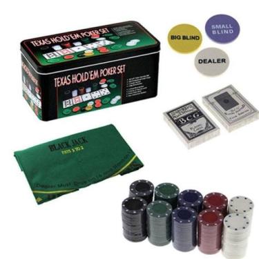 Imagem de Poker Profissional Chips Jogo Com 200 Fichas - Fwb - HOYLE