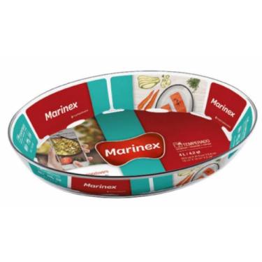 Imagem de Travessa Assadeira de Vidro Vai ao Forno 4L Marinex - NADIR FIGUEREIDO