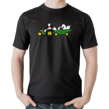 Imagem de Camiseta Algodão Fazendeiro - Foca na Moda, Preto, GGG