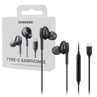 Imagem de Fone Com Microfone USB-C Samsung AKG Compatível S20fe, Preto