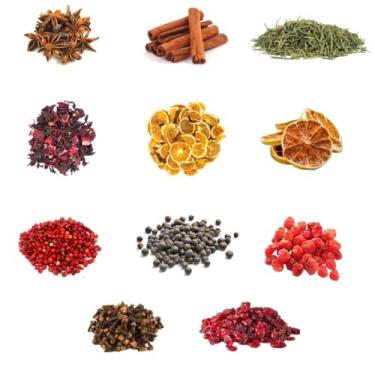 Imagem de Kit 11 Sachês de Especiarias para Gin Chá Bebidas