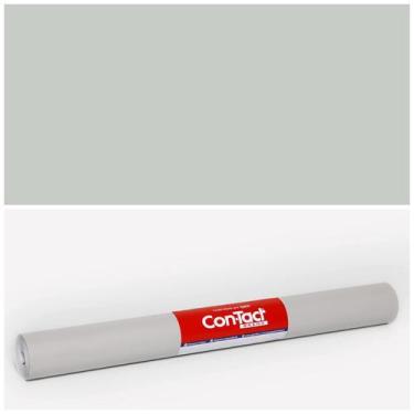 Imagem de Papel Adesivo Contact Cinza Fosco 45 Cm X 10 Mts - Plastcover