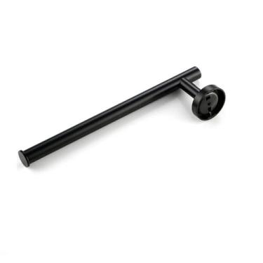 Imagem de Conjunto de acessórios para banheiro Kit de acessórios de aço inoxidável escovado Suporte de parede redondo Barra de mão Suporte de rolo de papel higiênico Gancho para toalha, MB, anel de toalha, h