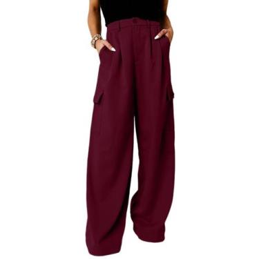 Imagem de Calças cargo Dokotoo Work Dokotoo rosa para mulheres plus size 2024