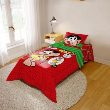 Imagem de Jogo de Edredom Infantil Dupla Face Turma da Monica - KN DECOR