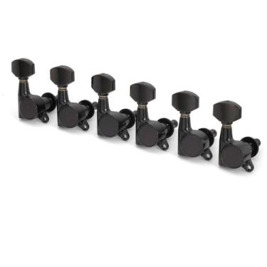 Imagem de Máquinas de afinação Gotoh Schaller-Style Knob 6 em linha preta