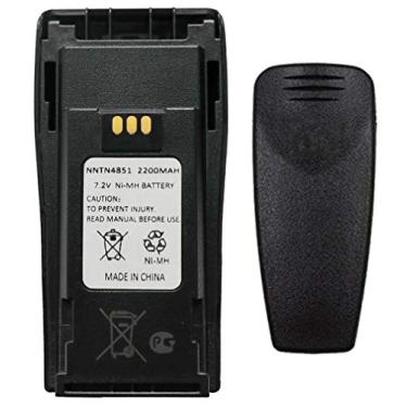 Imagem de Teseko Bateria De Substituição Para Rádio Bidirecional Nntn4851 Nntn4851A Nntn4496 Nntn4497Ar Nntn4970A 7,2 V 2200 Mah Ni-Mh Motorola Cp040 Cp140 Cp150 Cp160 Cp180 Cp200 Pr400 Ep450 + Clipe Cinto