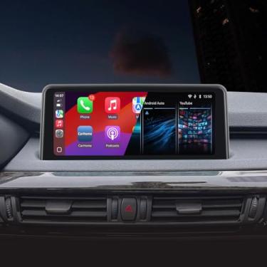 Imagem de YZKONG Som Automotivo Com Carplay Sem Fio E Android Auto Compatível Bmw X5 X6 Series F15/F16 (2014-2016) Sistema Nbt, Atualização De Fábrica, Rádio, Amplificador Original, Receptor Multimídia