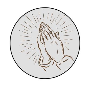 Imagem de Adesivo Redondo com Cruz, Decorativo (CR-339, ADESIVO PLASTICO, 300MM)