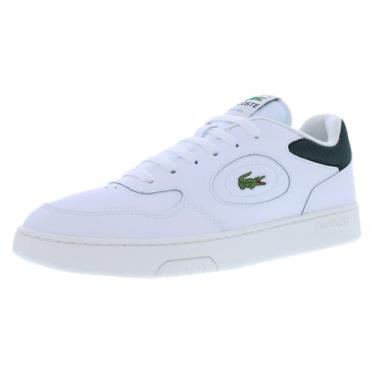 Imagem de Lacoste Tênis masculino Lineset 223 1 SMA, Branco/Verde escuro, 13
