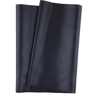 Imagem de HGUAN Estofamento de vinil marinho de couro sintético 137.2 cm x 91.4 cm Tecido de vinil marinho impermeável durável, adequado para renovação de cadeiras e sofás, projetos artesanais feitos à mão