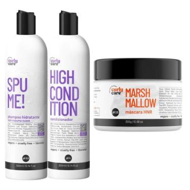 Imagem de Kit Shampoo Spume, Cond e Máscara Marshmallow Curly Care