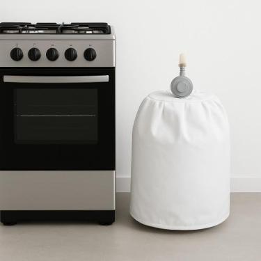 Imagem de Capa Para Botijão de Gás Oxford Impermeável Decorativo Bujão 13kg Prot