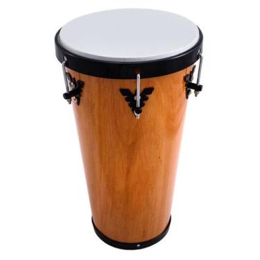 Imagem de Timba phx music instrumentos madeira verniz 50x11 aro preto
