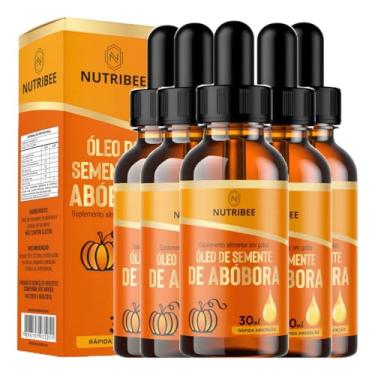 Imagem de Kit 5 X Óleo De Semente De Abóbora Em Gotas 100% Puro