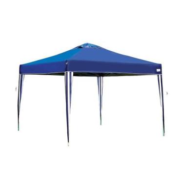 Imagem de Tenda Gazebo X-Flex Mor Estrutura Articulada 3531, Azul, 3x3m