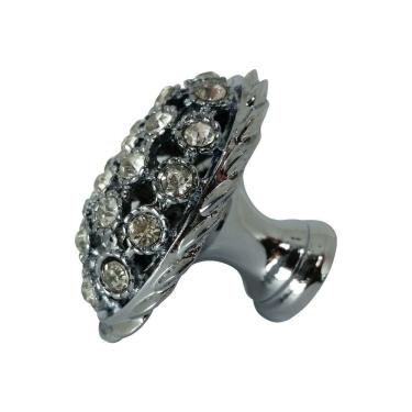 Imagem de Puxador para Móveis 9665 46x34mm Ponto com Cristais