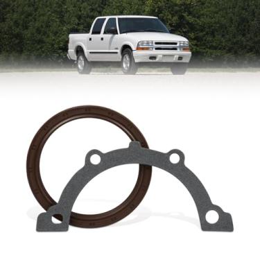Imagem de BS40656 Kit de vedação da cambota do motor compatível com Chevy Astro/Blazer/Silverado 1500 1996-2017, GMC C1500/K1500/Savana 1996-2017, vedação traseira do motor substitui OEM # BS40515, JV1620