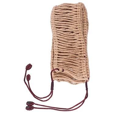 Imagem de Mingzhe ANEL DE TECELAGEM ELEGANTE DE CORDA DE RATTAN DECORAÇÃO HANDPAN PARA TAMBOR DE LÍNGUA DE AÇO MARROM