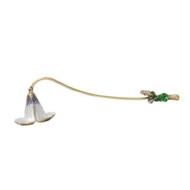 Imagem de Wswqop Apagador de Velas com Flor de Esmalte, Feito à Mão, Decorativo, Multifuncional, 21,6 Cm de Comprimento