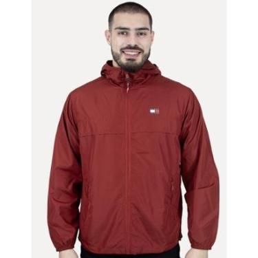 Imagem de Jaqueta Tommy Jeans Masculina Corta Vento Chicago Flag Vermelha-Masculino