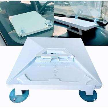 Imagem de Suporte para Antena Starlink Mini G4 com Ventosas, Fixação Portátil em PETG, Instalação Sem Furos, Base Antirriscos para Painel