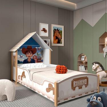 Imagem de Cama Montessoriana Infantil Solteiro 100% Mdf Boaideiro Branco