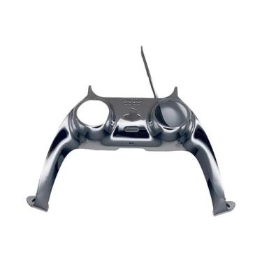 Imagem de Capa De Controle DIY Cromada Preta Brilhante Para PS5 Slim, Placas De 
