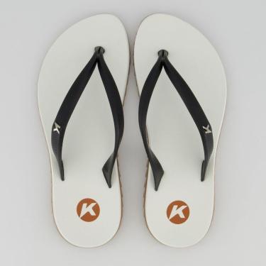Imagem de Chinelo Kenner Ibiza Pro Feminina Branco e Preto-Feminino