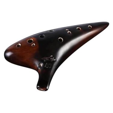 Imagem de ocarinas Ocarinas 12 furos alto C ac ocarinas instrumento de desempenho profissional fumado para iniciantes auto-estudo desempenho piccolo