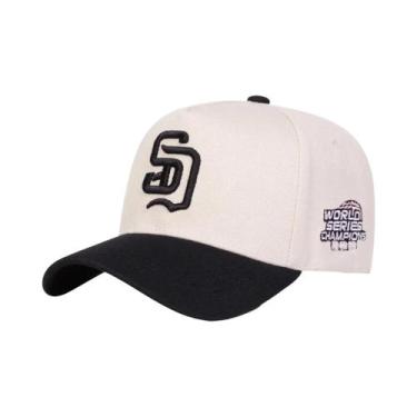 Imagem de Boné De Beisebol Unissex Ajustável Com Bordado De Letras SD, Casual Pa